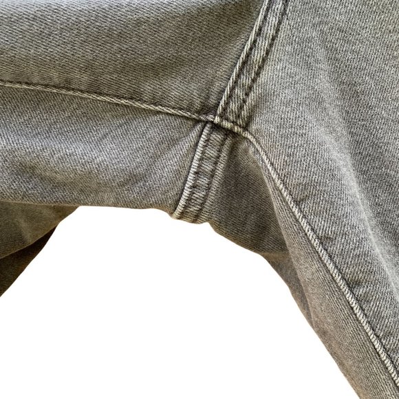 Levi's Women's Ribcage Ankle Crop Straight Jeans in Cosmic Chatter Gray Size 18W - Picture 4 of 13